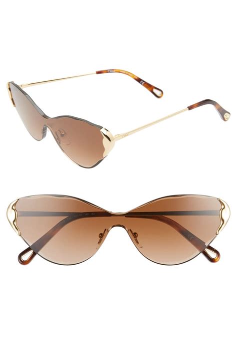 chloe 60mm cat eye sunglasses|More.